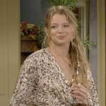 Summer’s animal print dress on The Young and the Restless