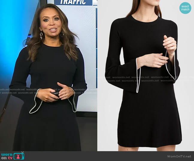 Theory Bell-Sleeve Mini Dress worn by Adelle Caballero on Today