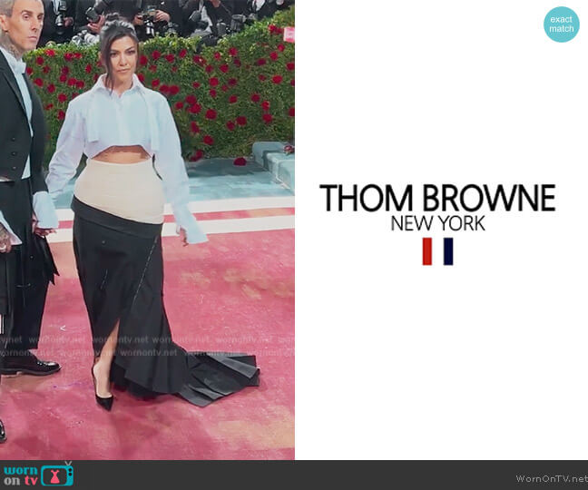 Thom Browne Custom Outfit worn by Kourtney Kardashian (Kourtney Kardashian) on The Kardashians