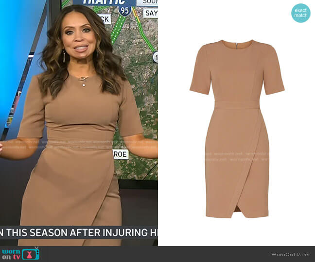 Toccin Camel Sheath worn by Adelle Caballero on Today