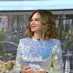 Trinny Woodall’s sequin top on Today