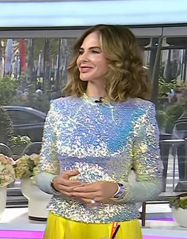Trinny Woodall’s sequin top on Today