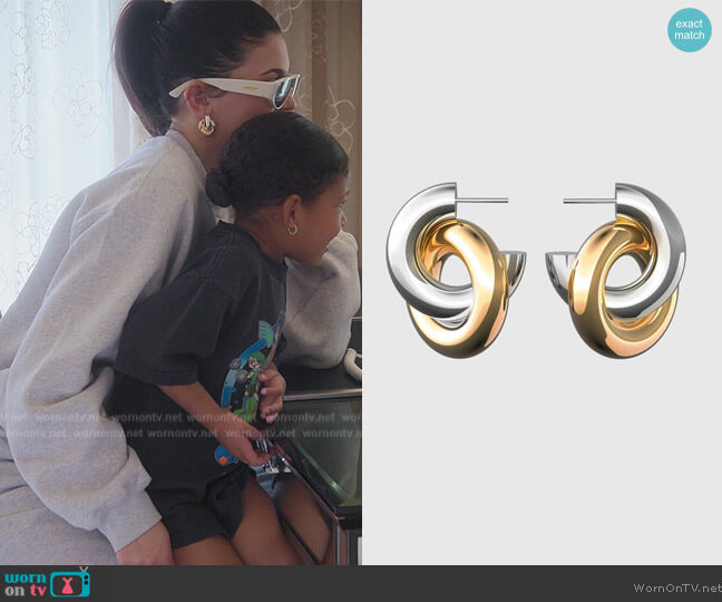 Uncommon Matters Strato Twist Earrings worn by Kylie Jenner (Kylie Jenner) on The Kardashians