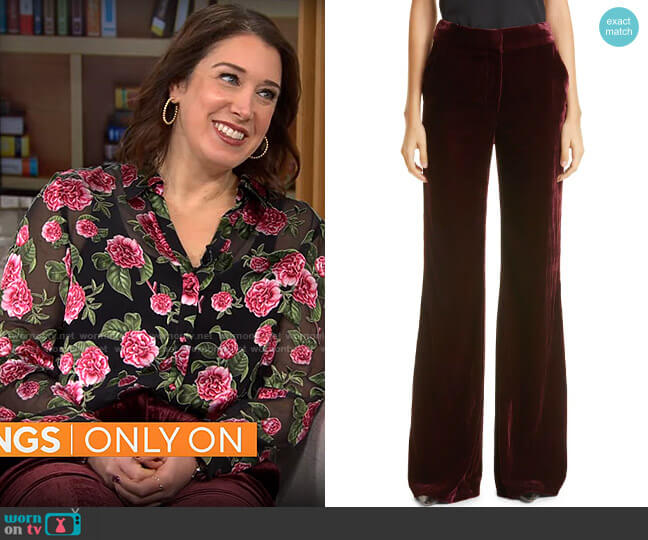 Veronica Beard Lebone Trousers worn by Sarah Gelman on CBS Mornings