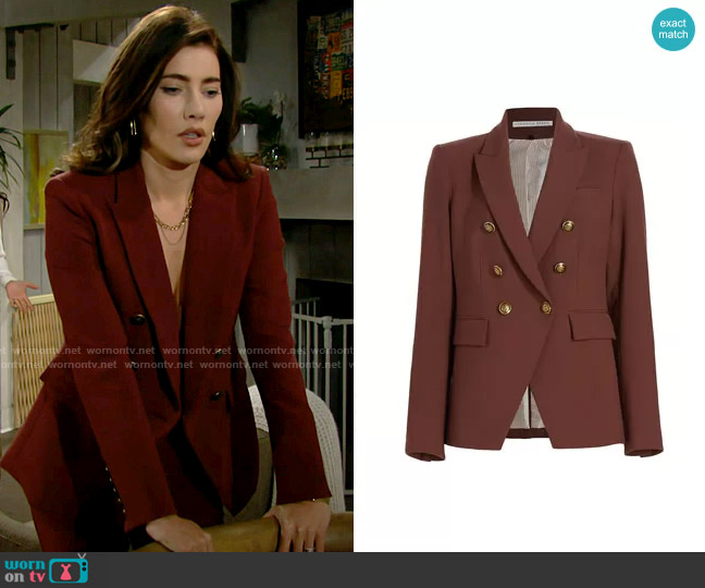 WornOnTV: Steffy’s rust red suit on The Bold and the Beautiful ...