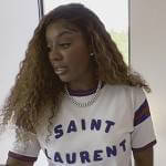 Wendy’s Saint Laurent logo tee on The Real Housewives of Potomac