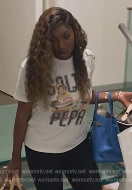 Wendy’s Salt and Pepa graphic tee on The Real Housewives of Potomac
