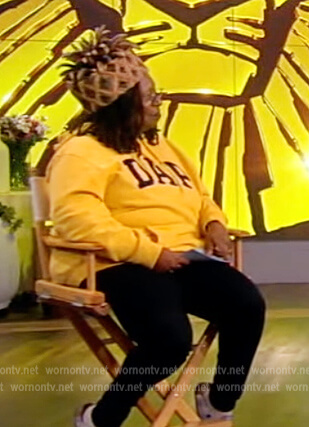 Whoopie’s yellow Dap hoodie on The View