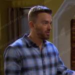 Will’s blue plaid shirt on Days of our Lives