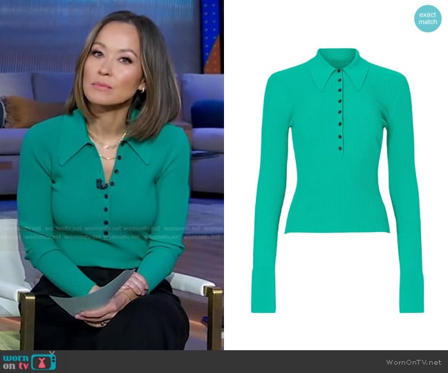 A.L.C. Eleanor Sweater worn by Eva Pilgrim on Good Morning America