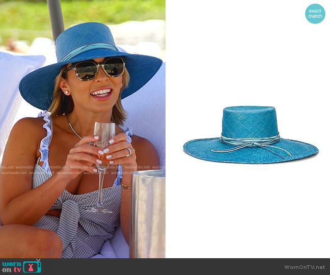 Artesano Faro Hat In Blue worn by Nicole Martin (Nicole Martin) on The Real Housewives of Miami