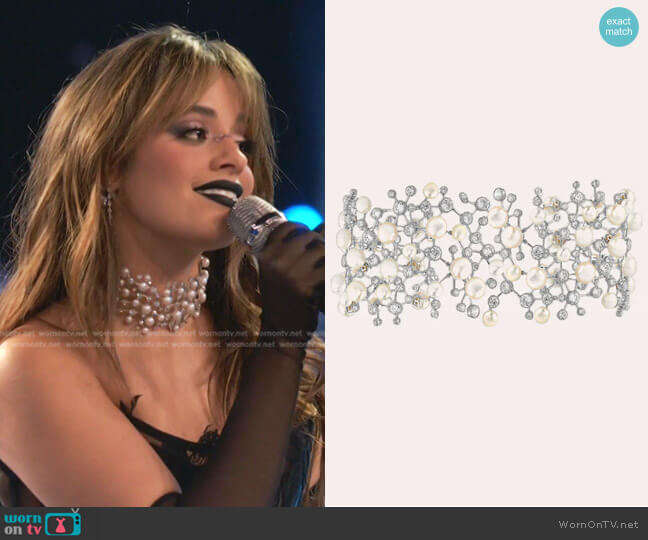 Anabela Chan Constellation Pearl Choker worn by Camila Cabello on The Voice