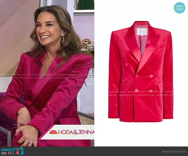 A.L.C. Devclan Double Breasted Jacket worn by Danielle Schneider on Today