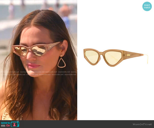 Dior Cat Eye Sunglasses worn by Meredith Marks on The Real Housewives of Salt Lake City
