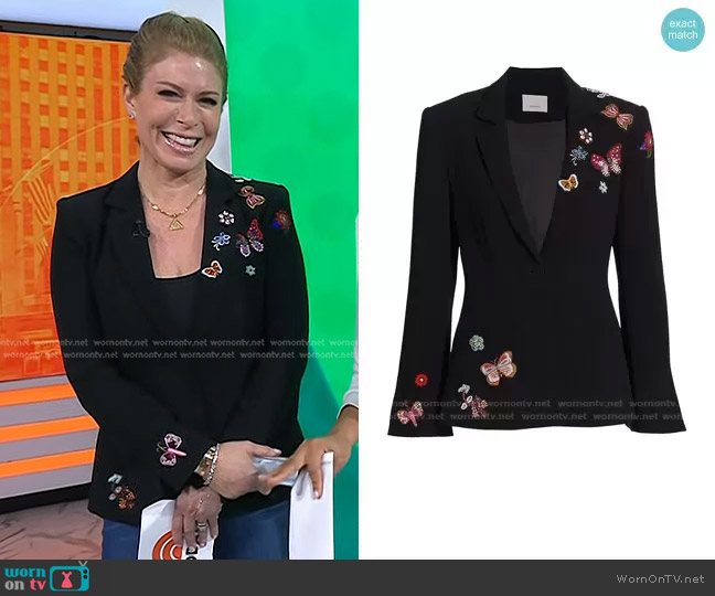 Embellished Meadow Blazer by Cinq a Sept worn by Jill Martin on Today