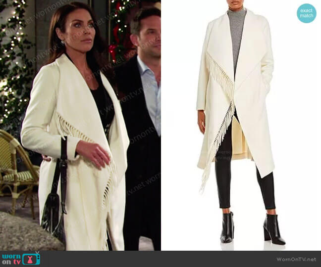 Fringe Open Front Coat by Milly worn by Chloe Lane (Nadia Bjorlin) on Days of our Lives