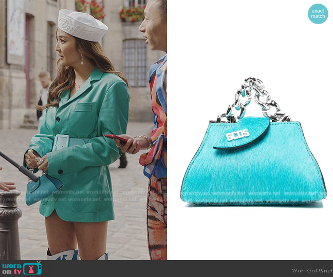 GCDS Comma Mineral Baby bag worn by Mindy Chen (Ashley Park) on Emily in Paris
