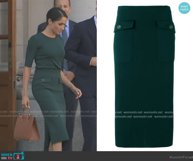 Givenchy Pencil Skirt worn by Meghan Markle on Harry and Meghan