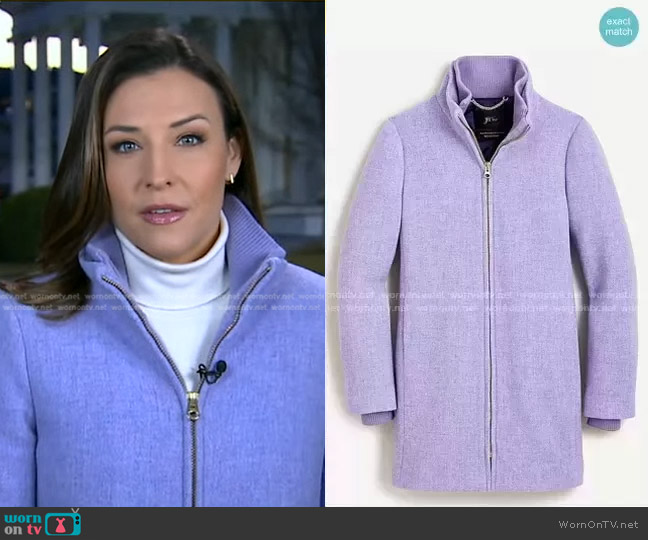  Lodge Coat by J. Crew worn by Mary Bruce on Good Morning America