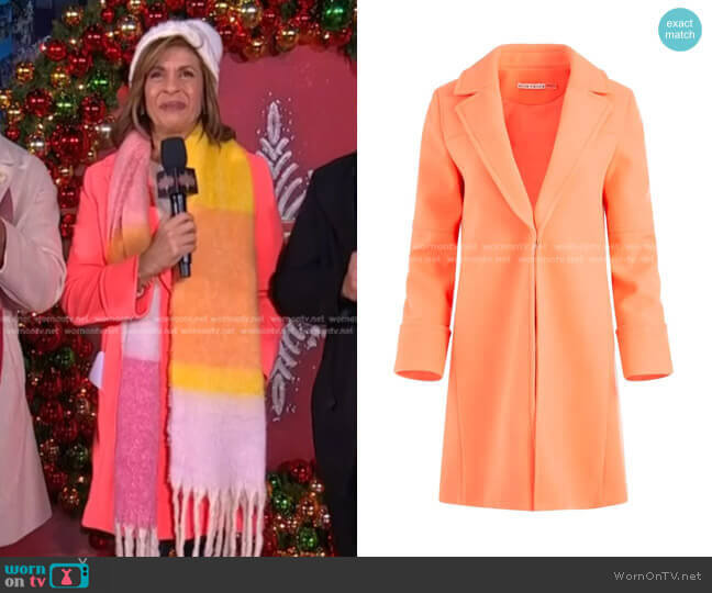 Alice + Olivia Luisana Felted Coat worn by Hoda Kotb on Today