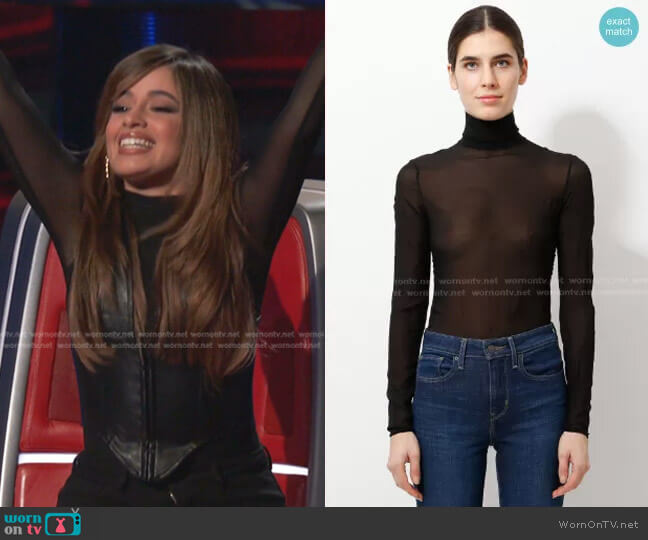 Maison Margiela Sheer Bodysuit worn by Camila Cabello on The Voice