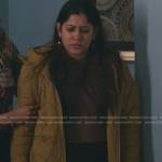 Padma’s yellow puffer jacket on The Resident