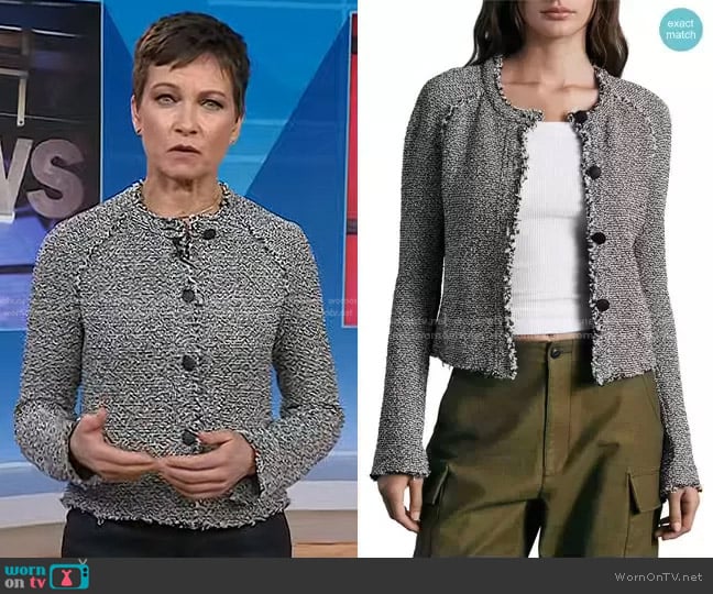 Rag & Bone Marisa Tweed Jacket worn by Stephanie Gosk on Today