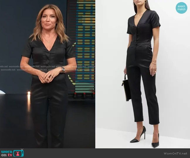 Rivet Utility The Explorer Jumpsuit worn by Kit Hoover on Access Hollywood
