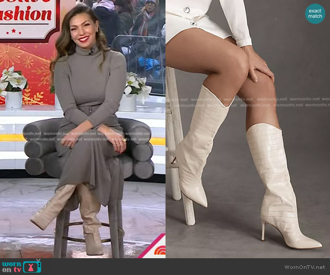 Schutz Maryana Boots worn by Melissa Garcia on Today