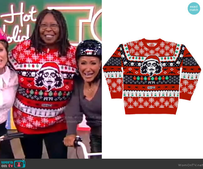 Svengoolie Holiday Knit Sweater worn by Whoopi Goldberg on The View