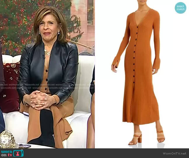 A.L.C. Tamara Sweater Midi Dress worn by Hoda Kotb on Today