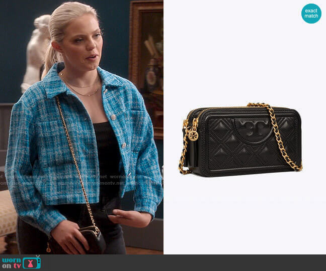 Tory Burch Fleming Double-Zip Mini Bag worn by Leighton Murray (Reneé Rapp) on The Sex Lives of College Girls