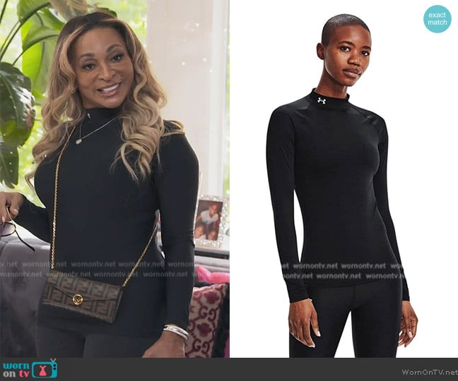 Under Armour Authentics Compression Mock worn by Karen Huger on The Real Housewives of Potomac