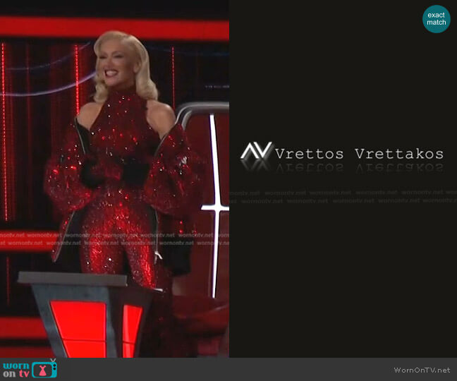 Vrettos Vrettakos Custom designed worn by Gwen Stefani on The Voice