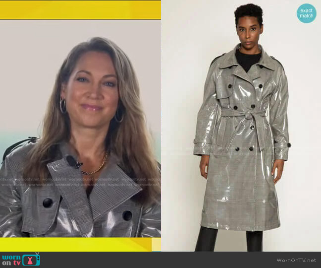 Willia Trench Coat by Walter Baker worn by Ginger Zee on Good Morning America