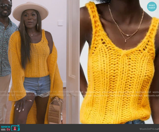 Zara Knit Tank worn by Wendy Osefo on The Real Housewives of Potomac