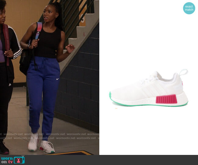 Adidas NMD R1 Sneakers worn by Whitney Chase (Alyah Chanelle Scott) on The Sex Lives of College Girls