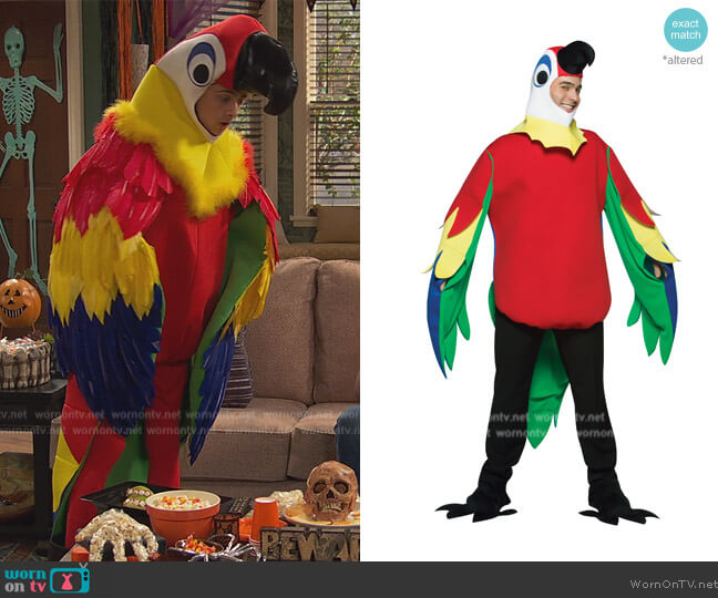 Rasta Imposta  Adult Parrot Costume worn by Neil (Felix Avitia) on Ravens Home