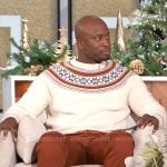 Akbar’s fairisle sweater on The Talk