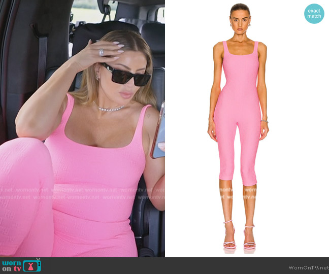 Alexander Wang Square Neck Catsuit worn by Larsa Pippen (Larsa Pippen) on The Real Housewives of Miami