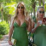 Alexia’s green crochet knit dress on The Real Housewives of Miami