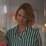 Alice’s green striped Prada shirt on The L Word Generation Q