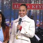 Alicia Keys’s white belted coat on Today