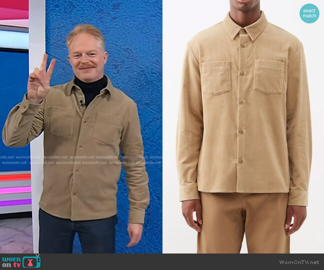 A.P.C. Joe Cotton-Corduroy Shirt worn by Jesse Tyler Ferguson on Today