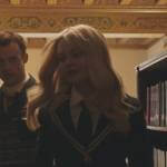 Audrey’s navy contrast trim jacket on Gossip Girl