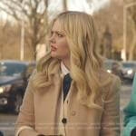 Audrey’s white cable knit cardigan on Gossip Girl