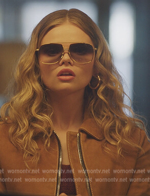 Bianca’s gold trim sunglasses on Gossip Girl