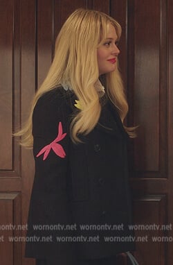 Audrey's floral embroidered coat on Gossip Girl