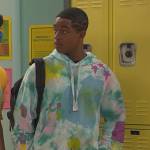 Booker’s blue tie dye hoodie on Ravens Home