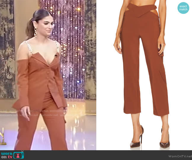 Camila Coelho Ember Pants worn by Batsheva Haart on Tamron Hall Show